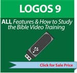 LOGOS 9 ALL FEATURES AND HOW TO STUDY THE BIBLE VIDEO TRAINING - USB ONLY