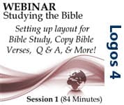 Studying the Bible, Part 01