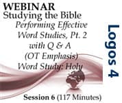 Studying the Bible, Part 06