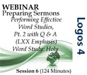 Preparing Sermons, Part 06