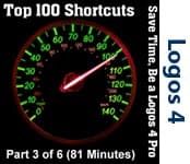 Logos 4 Top 100 Shortcuts - Part 3/6
